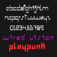 Wired vision font by playpunk